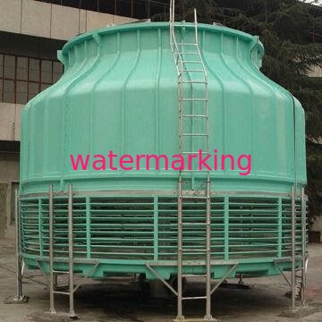 Στρογγυλός-διαμορφωμένος δροσίζοντας πύργος FRP με χαμηλού θορύβου, κατάλληλος για το βιομηχανικό κλιματιστικό μηχάνημα νερού