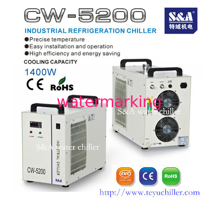 CW-5200 βιομηχανικό ψυγείο νερού για τη μηχανή χάραξης CNC/Laser
