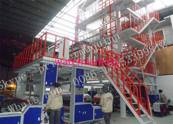 LDPE/φγμένη HDPE μηχανή εξώθησης ταινιών με τον έλεγχο θερμοκρασίας SSR +PID