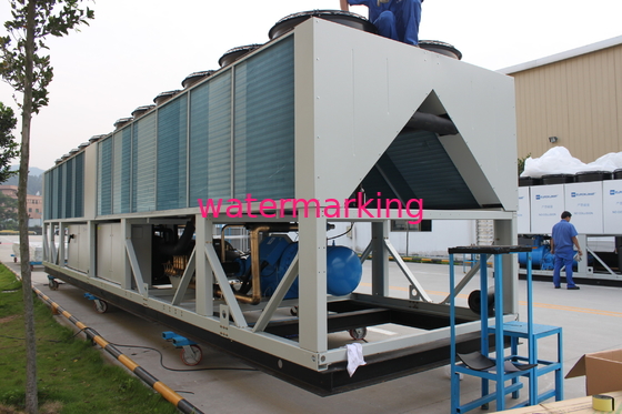 Υψηλή αποδοτικότητα 719.6KW 3 βιομηχανικό δροσισμένο αέρας ψυγείο βιδών φάσης